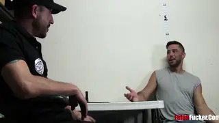 Uniformed Officer Takes Twink Hard from Behind