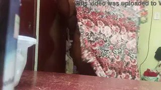 Curvy Latina BBW Teases Outdoors While Husband Watches Nearby