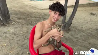 Oiled Latino Twink Enjoys Handjob and Fingering
