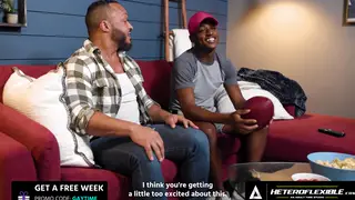 Ebony Twink Rides Mature Stepdad Raw After Deep Throat