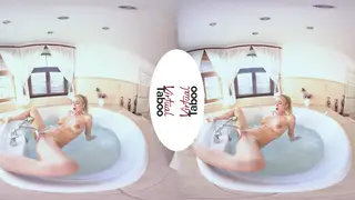 Busty Blonde MILF Fingers Herself in the Bath
