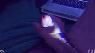 Latino Guy Works His Cock in Steamy Solo Session