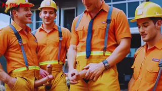 Construction Crew Turns Job Site Into a Gay Gangbang