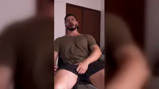 Tall Latino Hunk Shows Off Muscle and Uncut Cock on Cam