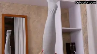 Teen in Pink Lingerie Masturbates to Solo Climax