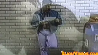 Retro Lovers Share Blowjob and Facial in Vintage Clip