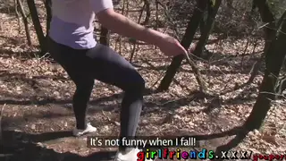 Girlfriends Lick Pussy Outdoors and Film Their Own Tape