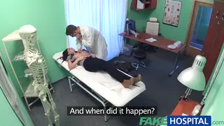 Tattooed Brunette Gets a Facial in Hospital Roleplay