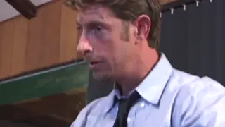Classic Threesome Ends with Shared Cumshot