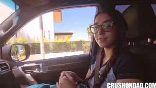 Petite Teen Takes a Deep POV Blowjob to a Messy Finish