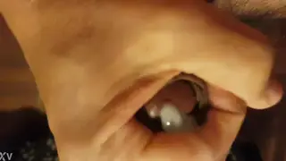 Stroking a Hard Cock Until a Thick Cumshot Lands