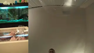 Bound Submissive Drinks Warm Stream in Amateur Piss Session