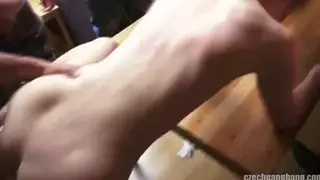 Czech Orgy Ends in Multiple Facials for One Woman