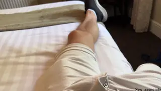 Pregnant Stepmom in Stockings Takes Anal in Hotel Bed