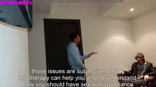Twink Endures Cuckold Therapy with Rimming and Blowjobs