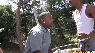 Busty Ebony Squirted in Wild Gangbang