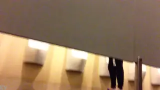 Guy Gives Deep Blowjob in Bathroom Stall