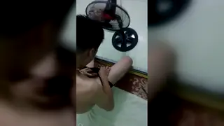 Men Apply Medicine in Intimate Setting
