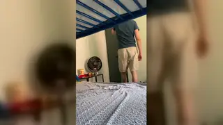 Young Couple Tries Silent Fun Inside Hostel Bus