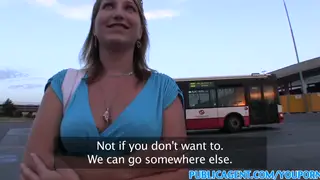 Blonde Stranger Fucked Doggystyle Outdoors