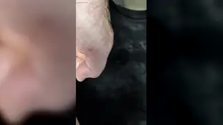 Redhead Bear Pisses Outdoors in POV Close-Up
