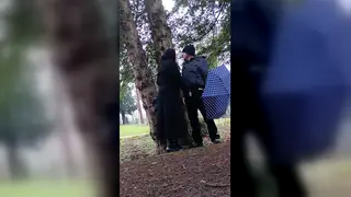 Arab MILF Teases a Big Cock Outdoors