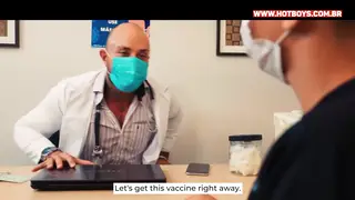 Patient Services Doctor After Vaccine in Hospital