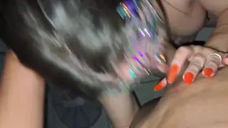 Married Woman Services a Friend While Her Husband Watches