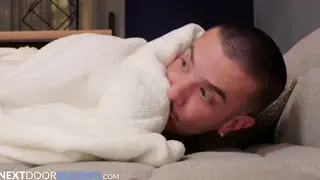 Muscular Roommate Joins Couple for Bareback Threesome