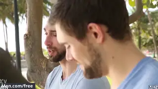 Hairy Bearded Bears Trade Deep Oral in Reality Scene
