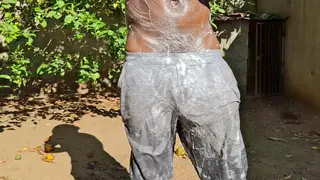 Mature Daddy Enjoys Shower Handjob From Teen