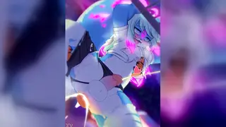 Hairy Furry Cosplayer Strokes to a Messy Cumshot