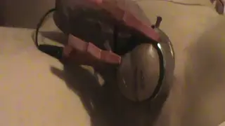 Solo Guy Shocks His Balls With Electro Play