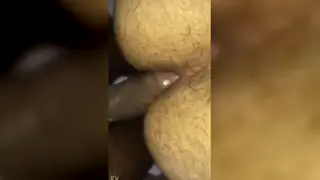 Chubby Latino Bear Shows Off His Ass