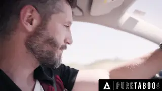 Blonde Hitchhiker Pleads With Stranger in Car