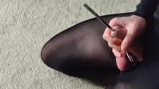 Dominant Woman Drives Urethral Sounding Session to Cumshot