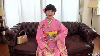 Petite Japanese Teen Tastes First Lesbian Casting