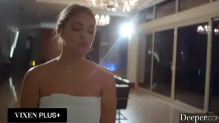 Curvy Blonde Tempted by Her Boyfriend's Stepdad