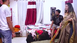 Voluptuous Indian MILF Stars in Rough Desi Threesome