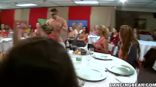 Busty MILFs Share Two Cocks in Interracial Club Orgy