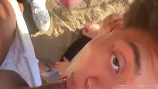Twink Sucks and Rides Bareback on Desert Dunes