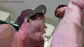 Smooth Threesome Mixes Pissing and Oral Play
