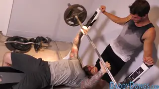 Hairy Bear Takes a Bareback Creampie Deep Inside