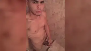 Man Pleasures Himself Under Warm Shower Spray