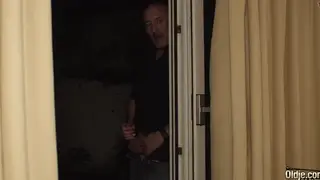 Teen Rides Older Man Until He Finishes in Her Mouth