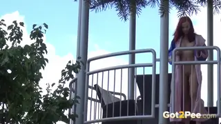 Standing Piss Compilation Captures Outdoor Public Moments