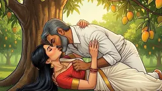 Indian Couple Shares First Outdoor Encounter Under Mango Trees