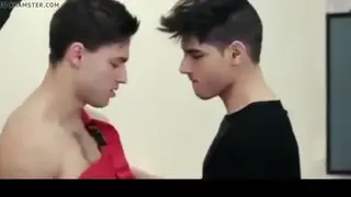 Latino Lovers Share Tender Kiss in Mainstream Scene