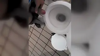 Office Worker Spills Load During Quick Bathroom Break