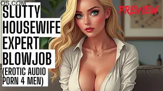 Housewife Delivers a POV Blowjob with Dirty Talk